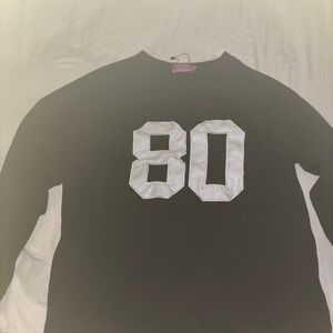 Edikted Black and White Long Sleeve Tee